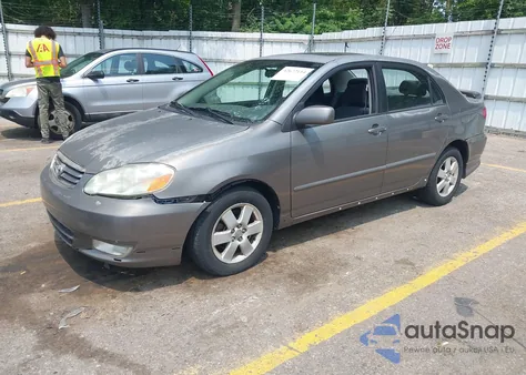 2003 Toyota Corolla S z USA, uszkodzony, nr VIN 1NXBR32E63Z187343